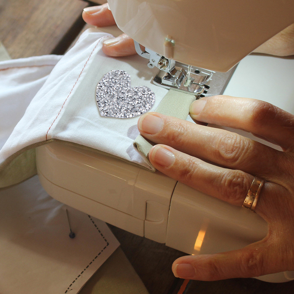 10Pcs Heart Shaped Embroidery  - огляд і ціна Sewing Recycle