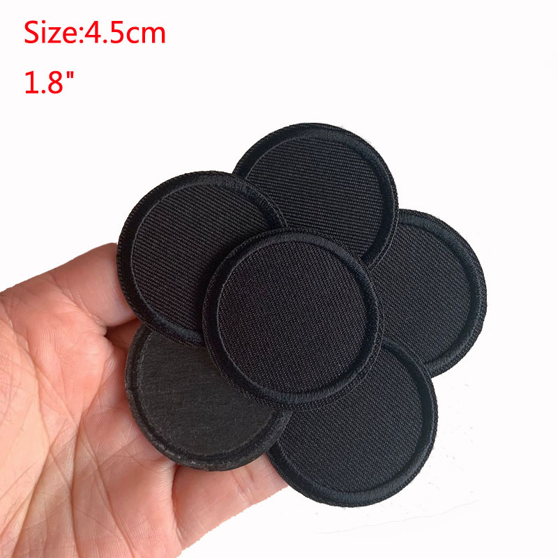 5Pcs Black Round Patches For C - огляд і ціна Velcro Sew On