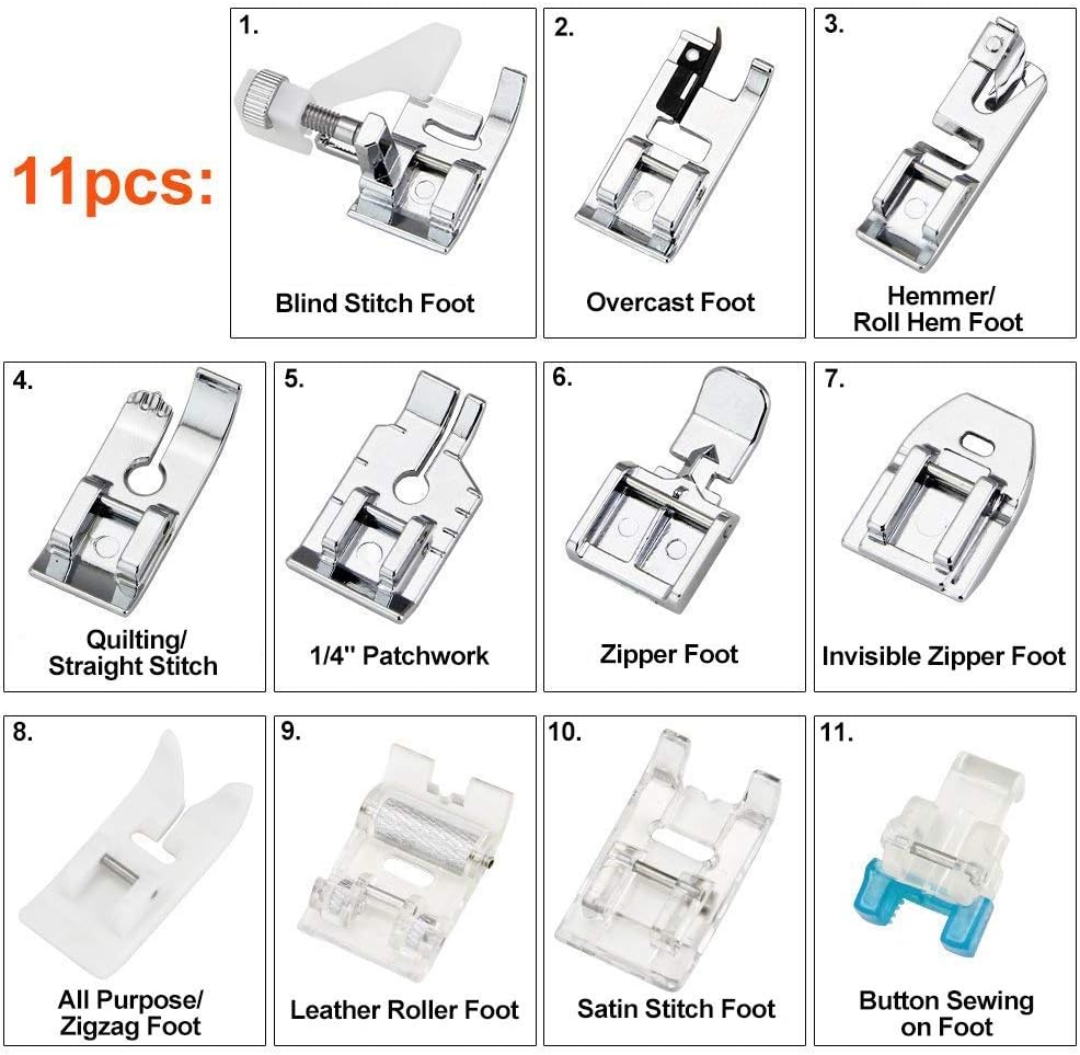 11Pcs Presser Feet Set - Walki - огляд і ціна Sewing Kit