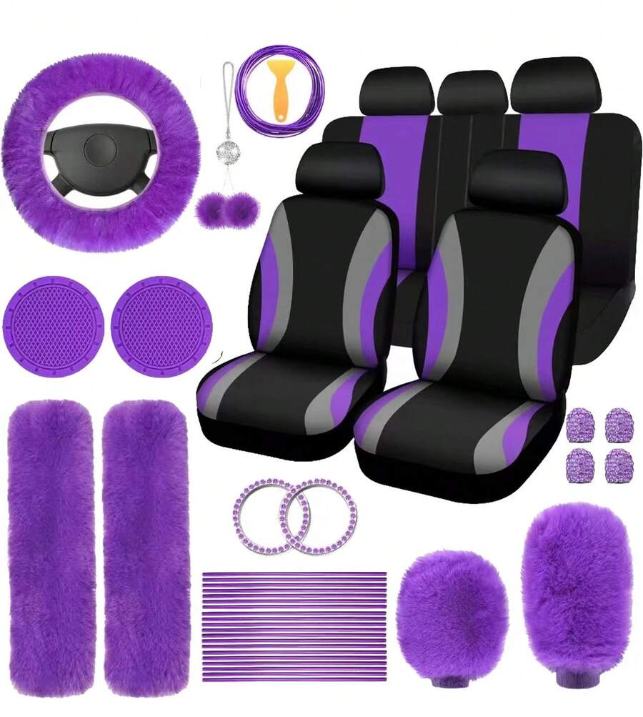 35-Piece Car Seat Cover Set Wi - огляд і ціна Shoulder Pad Set In
