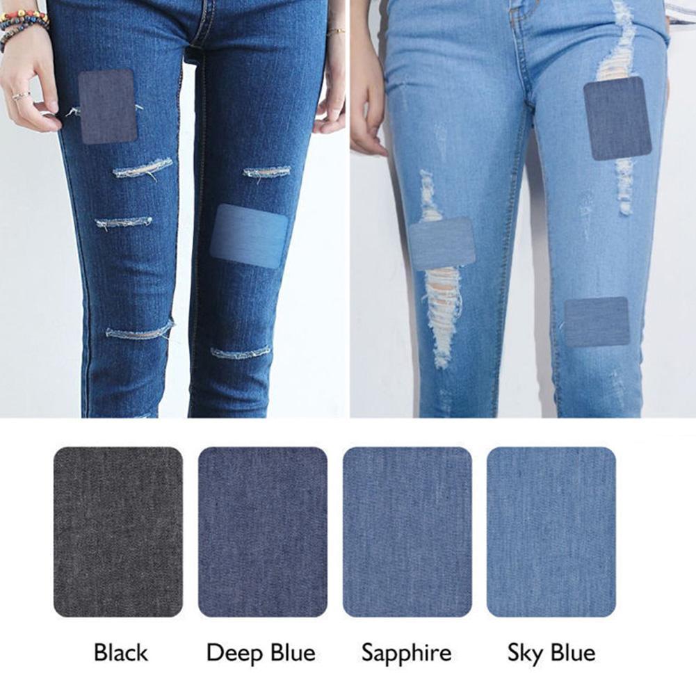20Pcs Denim Cut Piece Iron On  - огляд і ціна Velcro Sew On