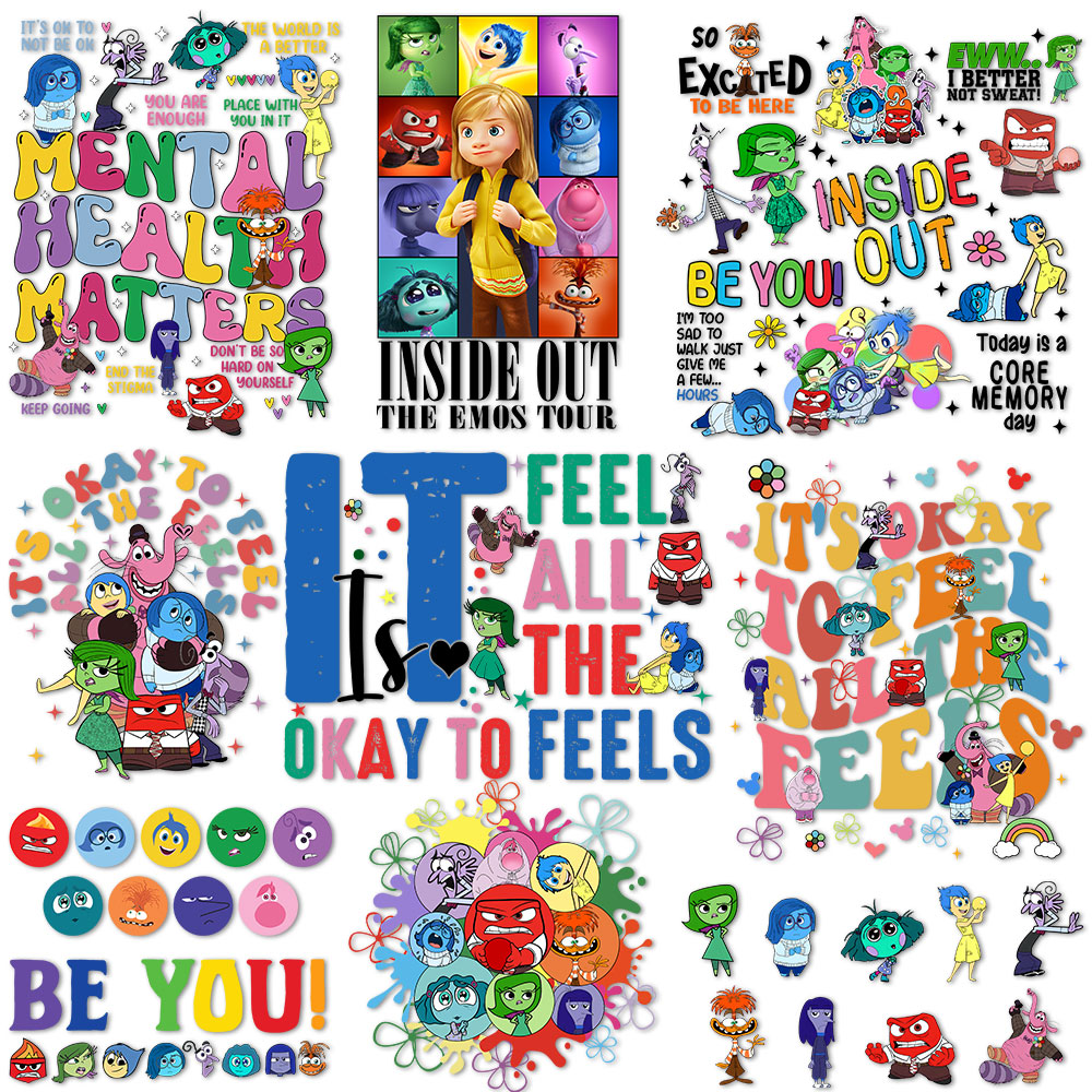 Inside Out Iron on Decals for  - огляд і ціна Velcro Sew On