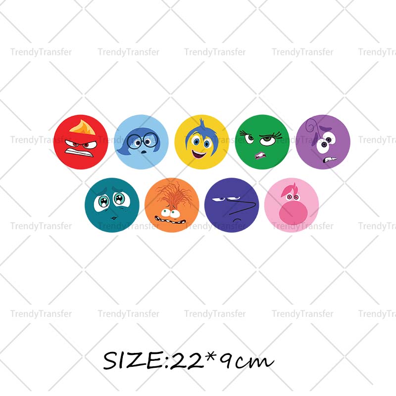 Inside Out Iron on Decals for  - огляд і ціна Velcro Sew On