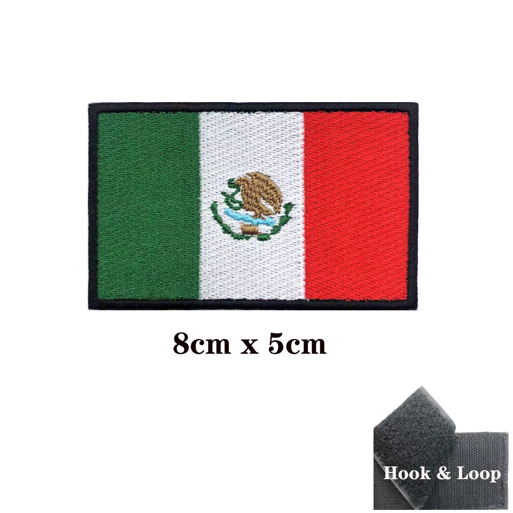Mexican flag Mexico Patches Ar - огляд і ціна Velcro Sew On